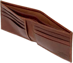 Brown Leather Bifold Wallet