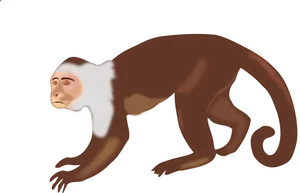Brown Monkey Illustration