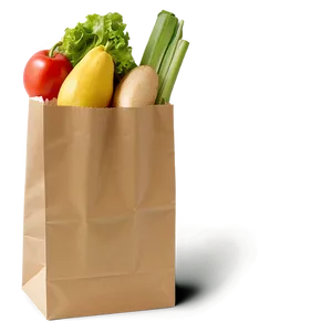 Brown Paper Bag For Groceries PNG 23