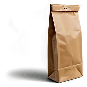 Brown Paper Bag With Closure PNG 06282024