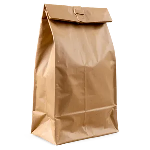 Brown Paper Bag With Closure PNG Lsf PNG
