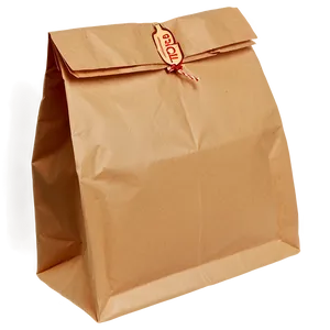 Brown Paper Bag With Closure PNG Lsq65 PNG