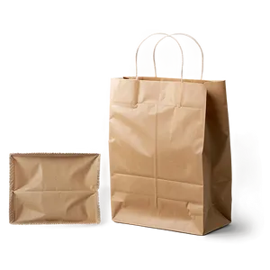 Brown Paper Bag With Window PNG 06282024