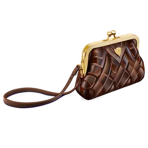 Brown Purse Png 05242024 PNG image