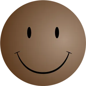 Brown Smiley Face Emoji PNG image