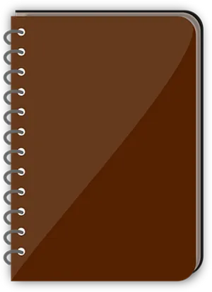 Brown Spiral Notebook Icon PNG image