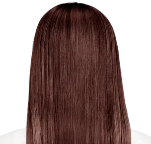 Brown Straight Hair Wig PNG image