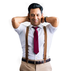 Brown Suspenders PNG 96