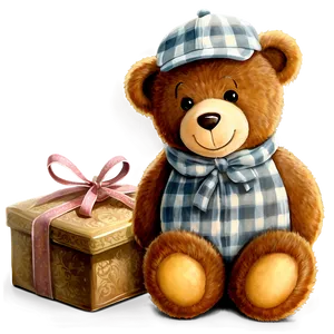 Brown Teddy Bear PNG Rvt36