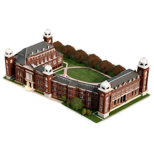 Brown University Quad Aerial View PNG 06252024