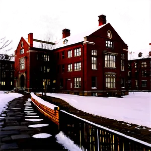 Brown University Winter Scene Png Cvy PNG image