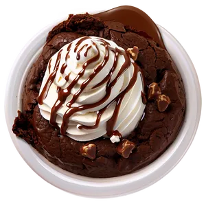 Brownie Sundae Delicacy PNG Huk33 PNG