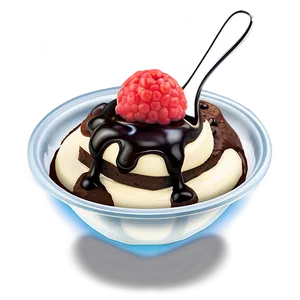 Brownie Sundae Delicacy PNG Uhm