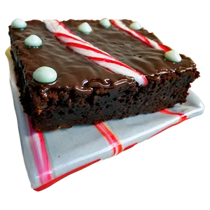 Brownie With Candy Cane Pieces PNG 06122024 PNG
