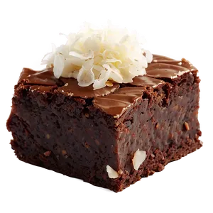 Brownie With Coconut Flakes PNG Fjh PNG