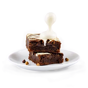 Brownie With Hazelnut Spread PNG Hjh21