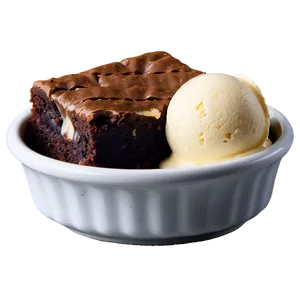 Brownie With Ice Cream Png 28 PNG image