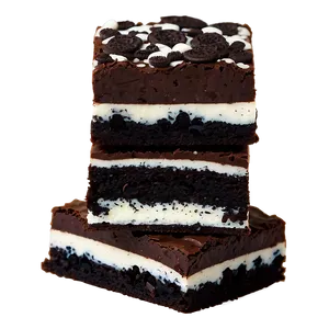 Brownie With Oreo Pieces PNG Csw PNG