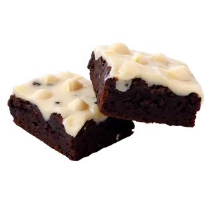Brownie With White Chocolate Chips PNG 95