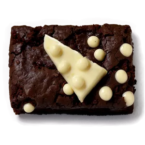 Brownie With White Chocolate Chips PNG Xbl82