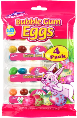 Bubble Gum Eggs Packaging PNG image