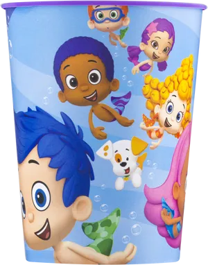 Bubble Guppies Characters Cup PNG image