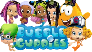 Bubble Guppies Characters Promo PNG image