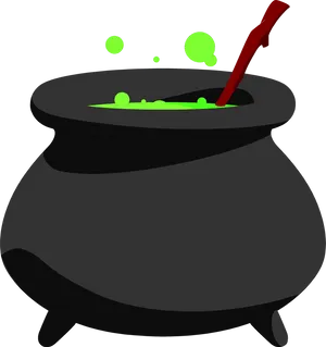 Bubbling Cauldron Vector PNG image