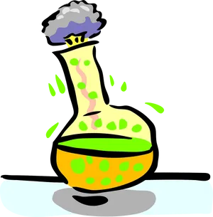 Bubbling Potion Flask PNG