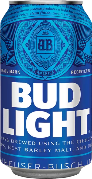 Bud Light Beer Can Design PNG image