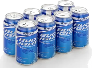 Bud Light Beer Cans Group