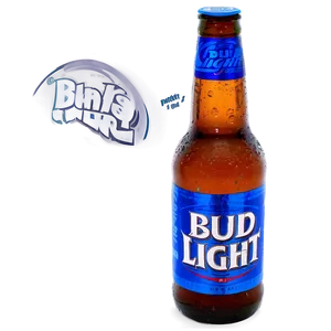 Bud Light Bottle D PNG image