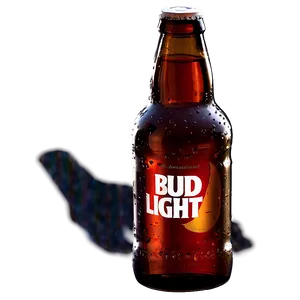 Bud Light Bottle With Shadow Png 06272024 PNG image