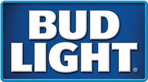 Bud Light Logo Blue Background PNG