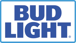 Bud Light Logo Blue Background PNG image