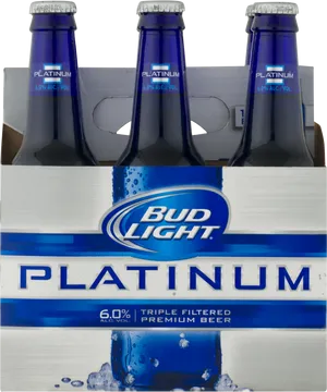 Bud Light Platinum Beer Bottles