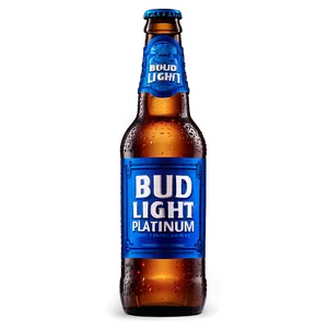 Bud Light Platinum Bottle PNG 05232024