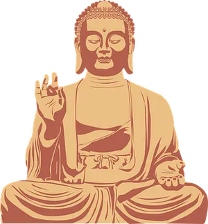 Buddha Vector Illustration PNG image