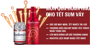 Budweiser Tet Celebration Promotion PNG image