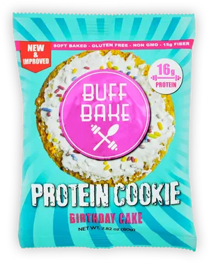 Buff Bake Protein Cookie Birthday Cake PNG image