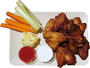 Buffalo Chicken Wings Platter PNG image