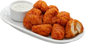 Buffalo Chicken Wingswith Dip PNG image