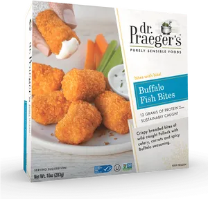 Buffalo Fish Bites Packaging PNG image