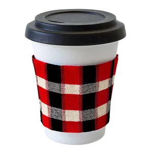 Buffalo Plaid Cup Cozy Png 06262024 PNG image