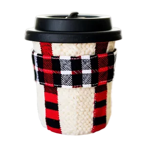 Buffalo Plaid Cup Cozy Png Pua PNG image