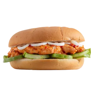 Buffalo Ranch Chicken Sandwich PNG Elx24 PNG