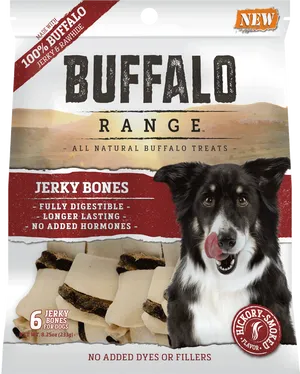 Buffalo Range Dog Treats Package PNG image