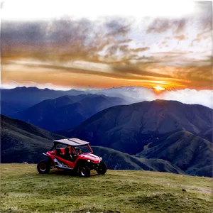 Buggy At Sunrise On A Mountain PNG Mjq
