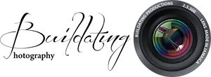Buildating Photography Logowith Camera Lens PNG