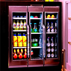 Built-in Refrigerator Cabinet PNG 06122024
